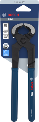 Kìm thợ mộc Bosch PRO 200 mm với tay cầm bọc cao su.